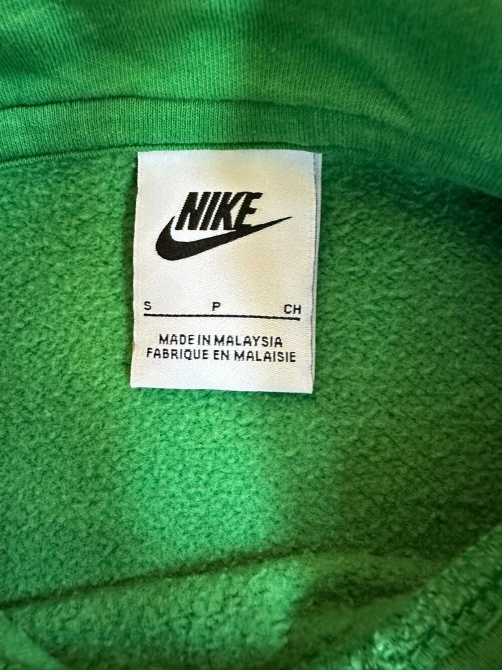 Nike Oregon Ducks Hoodie Pullover Puffy Logo Sweatshirt Green Yellow Men's Small - Picture 5 of 12